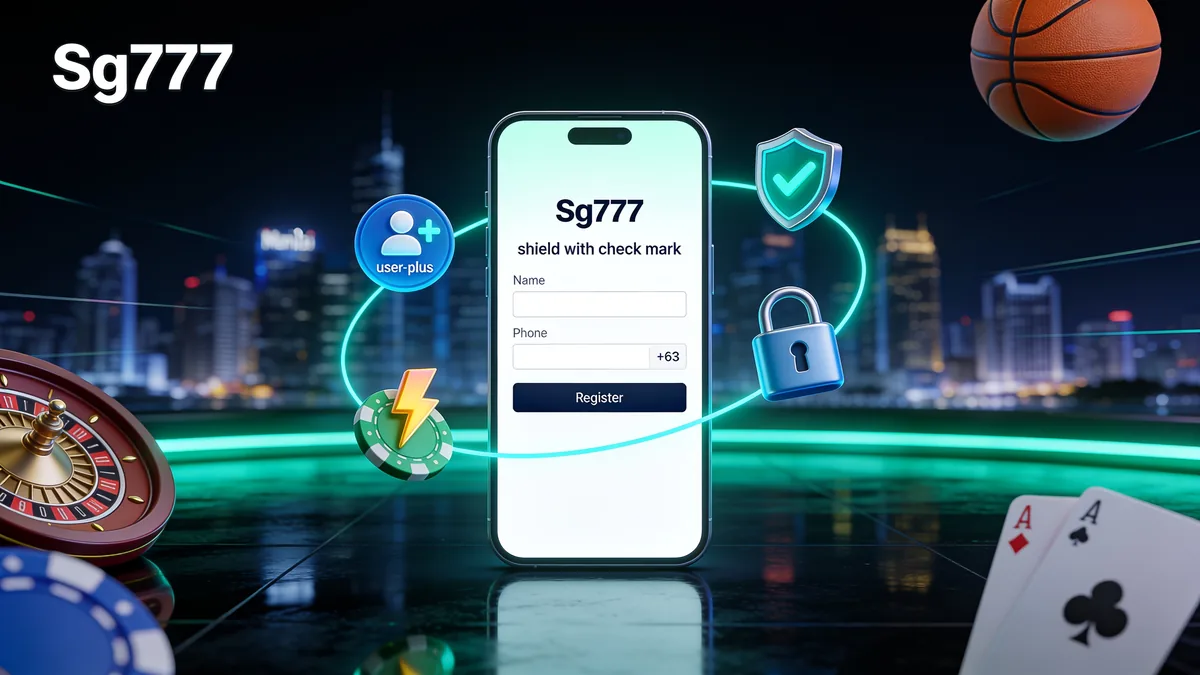 How to Register an SG777 Account: sg777 guide for players in the Philippines