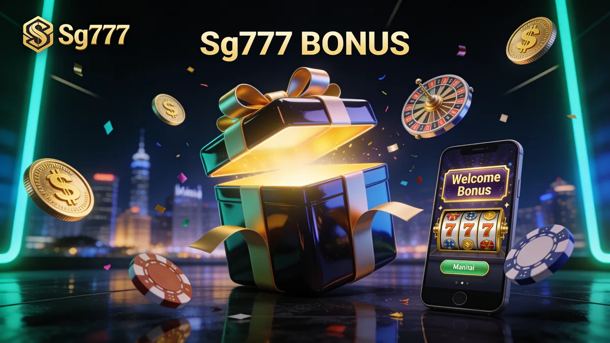 SG777 Welcome Bonus: sg777 guide for players in the Philippines